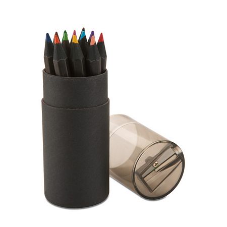 Színes ceruzák (fekete fából) 12 db